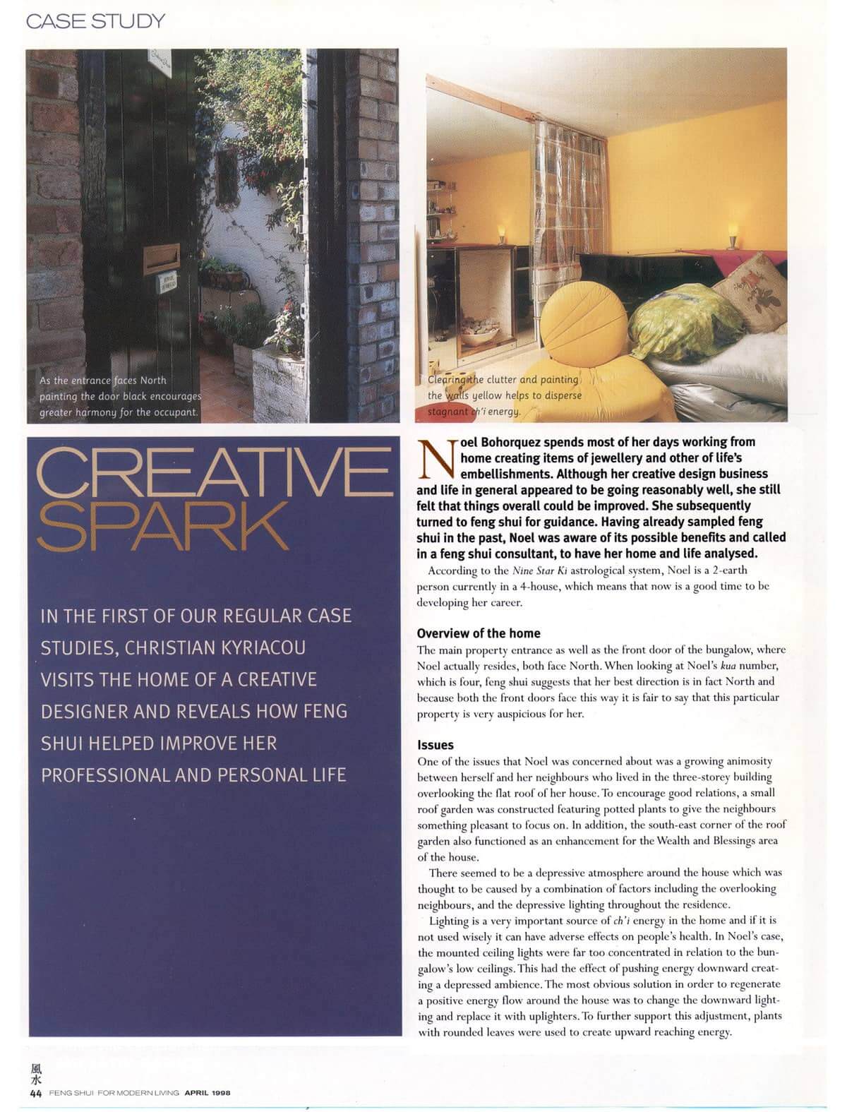 Creative Spark Article - Pg 1 - The House Whisperer